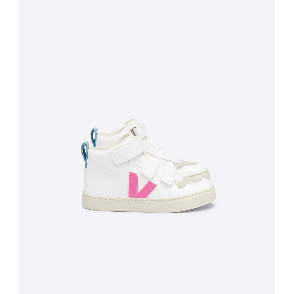 Veja V-10 MID CWL Topanky Detske White/Blue/Pink | SK 799ZUT